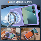 Samsung Galaxy Z Flip8 Matte Flexible Plastic Case - MagSafe Compatible - Purple