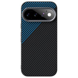 Google Pixel 11 ABEEL Hybrid Case with Carbon Fiber Texture - Black / Blue