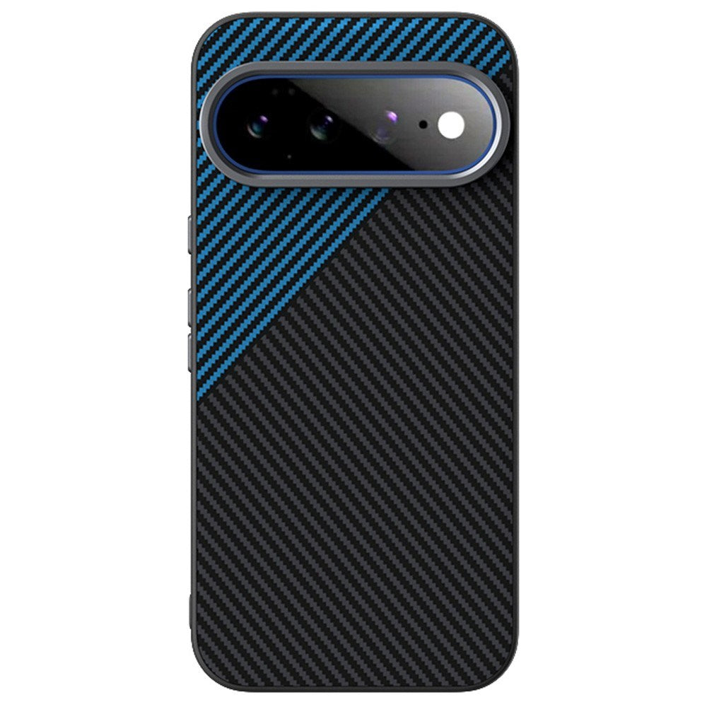 Google Pixel 11 Pro XL ABEEL Hybrid Case with Carbon Fiber Texture - Black / Blue