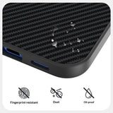 Google Pixel 11 Pro XL ABEEL Hybrid Case with Carbon Fiber Texture - Black / Purple