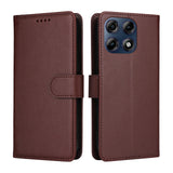 Motorola Edge 70 Pro EIDERWOOD Faux Leather Flip Case with Strap - Brown