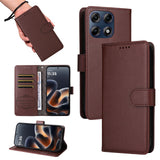 Motorola Edge 70 Pro EIDERWOOD Faux Leather Flip Case with Strap - Brown