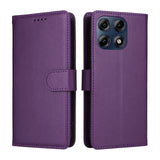Motorola Edge 70 Pro EIDERWOOD Faux Leather Flip Case with Strap - Purple