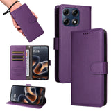 Motorola Edge 70 Pro EIDERWOOD Faux Leather Flip Case with Strap - Purple