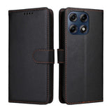 Motorola Edge 70 Pro EIDERWOOD Faux Leather Flip Case with Strap - Black