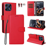 Motorola Edge 70 Pro EIDERWOOD Faux Leather Flip Case with Strap - Red