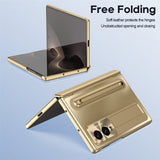 Samsung Galaxy Z Fold8 EIDERWOOD Case with Stylus Pen & Kickstand - Gold