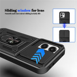 OnePlus Nord CE6 EIDERWOOD Hybrid Tough Case with Kickstand & Cam Slider - Black