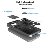 OnePlus Nord CE6 EIDERWOOD Hybrid Tough Case with Kickstand & Cam Slider - Black