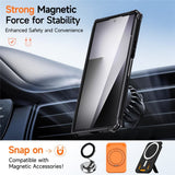 Samsung Galaxy Z Fold8 Ultra / Fold7 EIDERWOOD Tough Case with Built-in Kickstand - MagSafe Compatible - Black / Grey