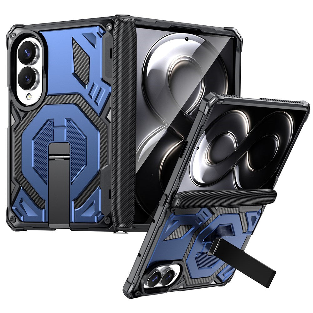 Samsung Galaxy Z Fold8 EIDERWOOD Tough Case with Built-in Kickstand - MagSafe Compatible - Black / Blue