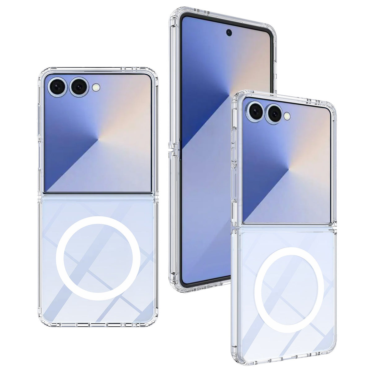 Samsung Galaxy Z Flip8 EIDERWOOD Hybrid Plastic Case - MagSafe Compatible - Transparent