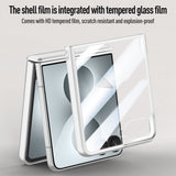 Samsung Galaxy Z Flip8 EIDERWOOD Case - Built-in Screen Protection & Stand Function - Red