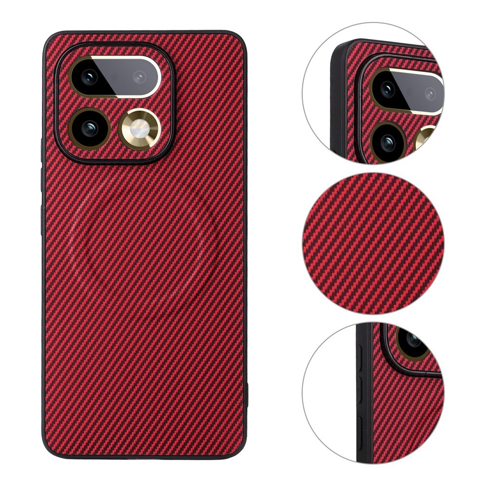 Realme 16 Pro EIDERWOOD Hybrid Carbon Case - MagSafe Compatible - Red