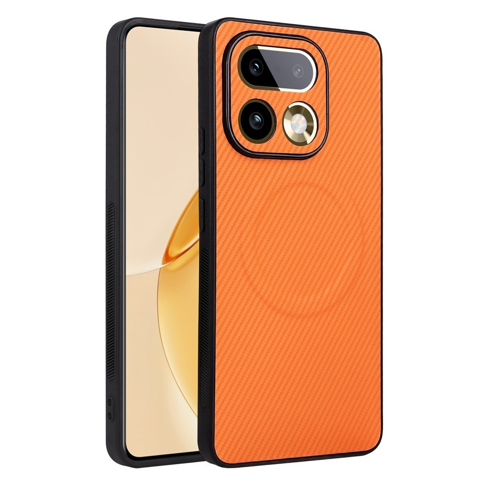 Realme 16 Pro+ EIDERWOOD Hybrid Carbon Case - MagSafe Compatible - Orange