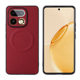 Realme 16 Pro+ EIDERWOOD Hybrid Carbon Case - MagSafe Compatible - Red