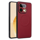 Realme 16 Pro+ EIDERWOOD Hybrid Carbon Case - MagSafe Compatible - Red