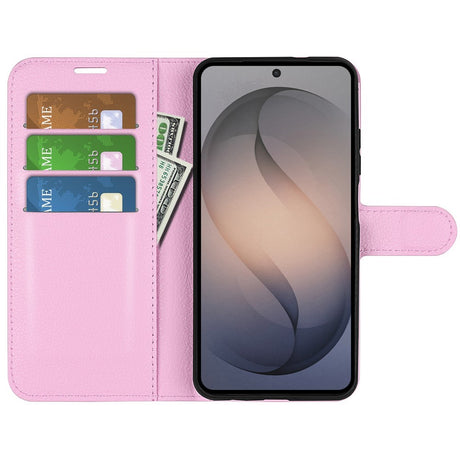 Samsung Galaxy S26 FE EIDERWOOD Flip Case with Card Holder & Stand Function - Pink