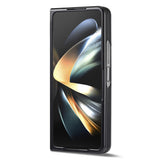 Samsung Galaxy Z Fold8 Ultra LC.IMEEKE Faux Leather Case with Carbon Fiber - Black