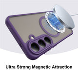 Samsung Galaxy S26 FE EIDERWOOD Mat Hybrid Case - MagSafe Compatible - Transparent / Purple