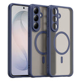 Samsung Galaxy S26 FE EIDERWOOD Mat Hybrid Case - MagSafe Compatible - Transparent / Blue