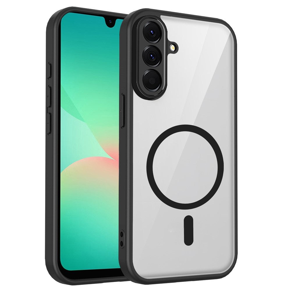 Samsung Galaxy A27 EIDERWOOD Hybrid Plastic Case - MagSafe Compatible - Clear / Black