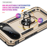 Google Pixel 11 / 11 Pro EIDERWOOD Tough Case with 360 Rotatable Kickstand - Gold