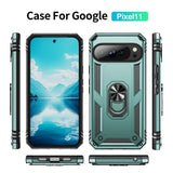 Google Pixel 11 / 11 Pro EIDERWOOD Tough Case with 360 Rotatable Kickstand - Turquoise