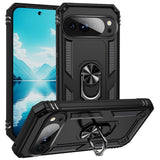 Google Pixel 11 Pro XL EIDERWOOD Tough Case with 360 Rotatable Kickstand - Black