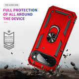 Google Pixel 11 Pro XL EIDERWOOD Tough Case with 360 Rotatable Kickstand - Red