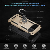 Google Pixel 11 Pro XL EIDERWOOD Tough Case with 360 Rotatable Kickstand - Gold