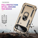 Google Pixel 11 Pro XL EIDERWOOD Tough Case with 360 Rotatable Kickstand - Gold