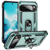 Google Pixel 11 Pro XL EIDERWOOD Tough Case with 360 Rotatable Kickstand - Turquoise