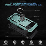 Google Pixel 11 Pro XL EIDERWOOD Tough Case with 360 Rotatable Kickstand - Turquoise