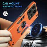 Motorola Edge 70 Pro EIDERWOOD Magnetic Hybrid Rugged Case with Kickstand - Orange