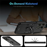 Motorola Edge 70 Pro EIDERWOOD Magnetic Hybrid Rugged Case with Kickstand - Black