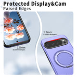 Google Pixel 11 / 11 Pro EIDERWOOD Hybrid Plastic Case with Rotating Kickstand - MagSafe Compatible - Purple