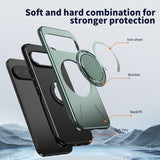 Google Pixel 11 / 11 Pro EIDERWOOD Hybrid Plastic Case with Rotating Kickstand - MagSafe Compatible - Green