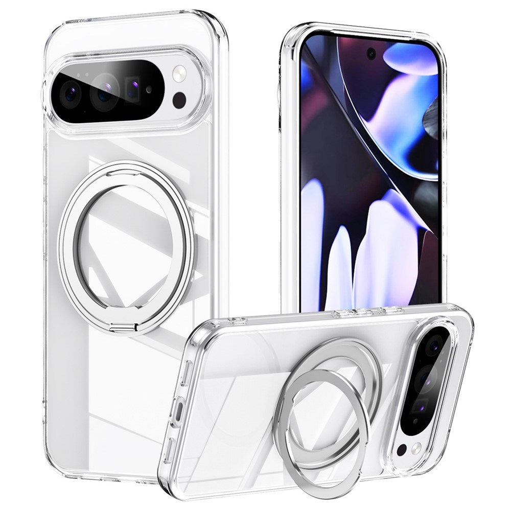 Google Pixel 11 Pro XL EIDERWOOD Hybrid Case with Kickstand - Silver