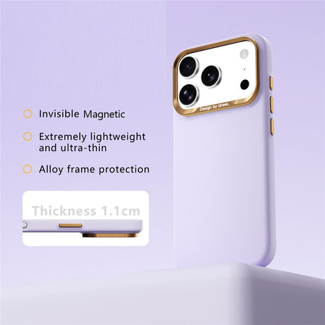 iPhone 18 Pro / 17 Pro ABEEL Hard Soft-Touch Plastic Case - MagSafe Compatible - Purple