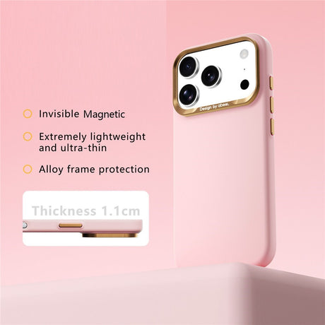iPhone 18 Pro Max / 17 Pro Max ABEEL Hard Soft-Touch Plastic Case - MagSafe Compatible - Pink