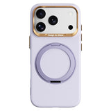 iPhone 17 Pro / 18 Pro ABEEL Hard Soft-Touch Plastic Case w. Kickstand - MagSafe Compatible - Purple