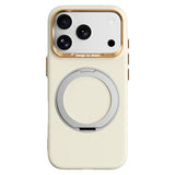 iPhone 17 Pro Max / 18 Pro Max ABEEL Hard Soft-Touch Plastic Case w. Kickstand - MagSafe Compatible - Yellow