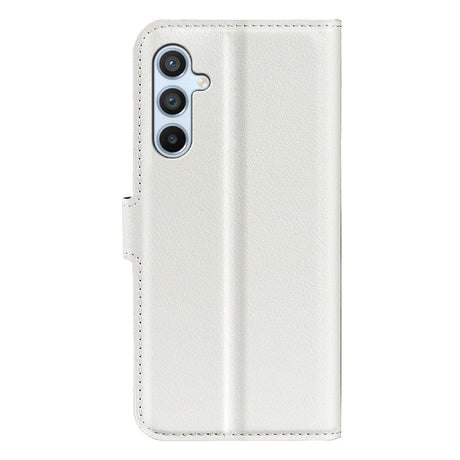 Samsung Galaxy A54 (5G) PU Litchi Leather Wallet Case - White