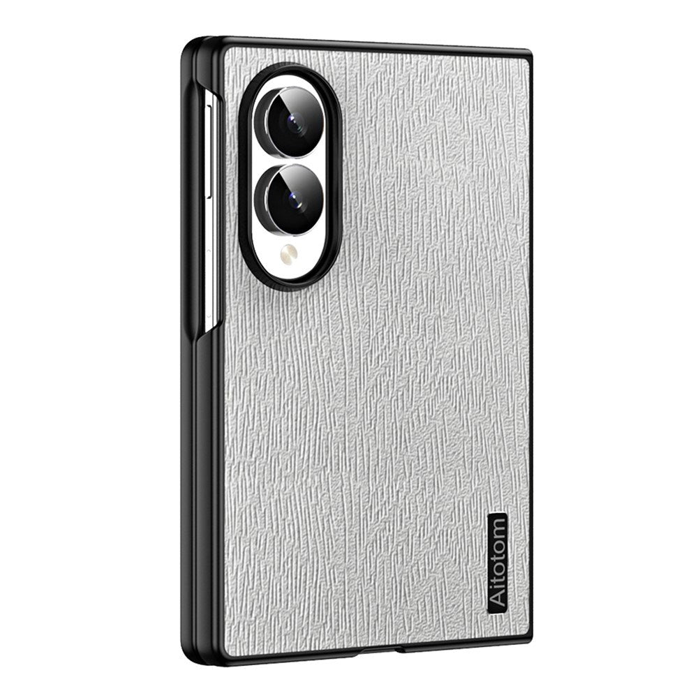 Samsung Galaxy Z Fold8 EIDERWOOD Hybrid Case with Wood Texture - Grey