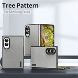 Samsung Galaxy Z Fold8 EIDERWOOD Hybrid Case with Wood Texture - Grey