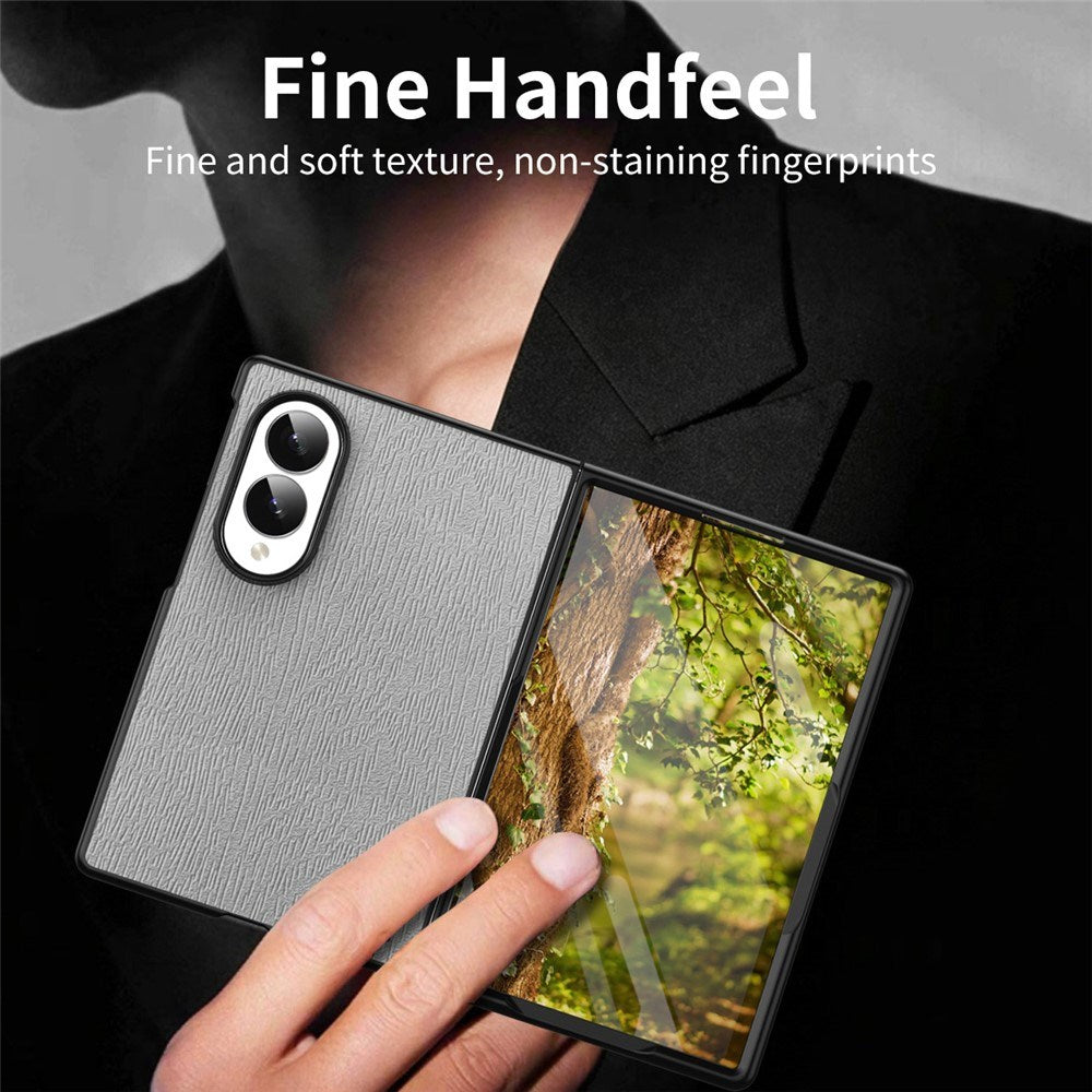Samsung Galaxy Z Fold8 EIDERWOOD Hybrid Case with Wood Texture - Grey