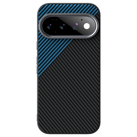 Google Pixel 11 Pro ABEEL Hybrid Case with Carbon Fiber Texture - Black / Blue