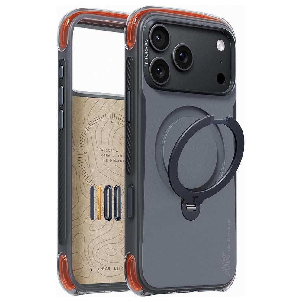 iPhone 18 Pro / 17 Pro TORRAS Ostand Q3 Air Pro Case - MagSafe Compatible - Black