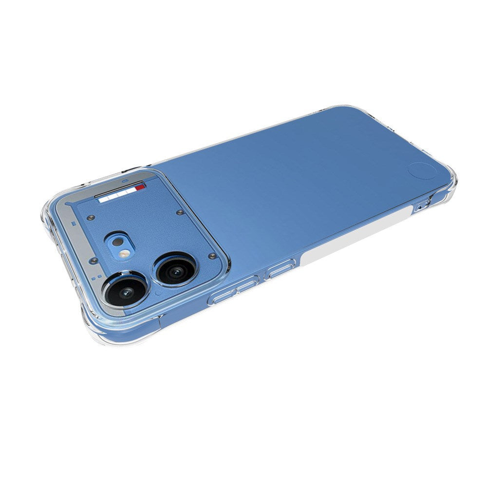 Nothing Phone (4b) WANLONFENG Flexible Plastic Case with Reinforced Corners - Transparent